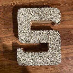 Wood letter s
